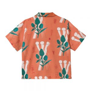 Рубашка женская CARHARTT WIP I028971 (TOM KRYL FLOWERS PRINT, SHRIMP)
