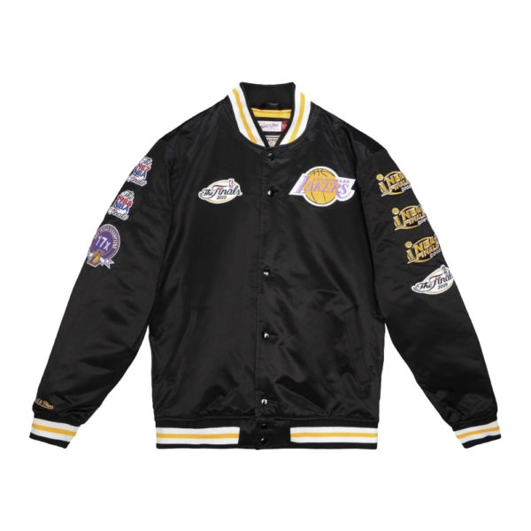 Куртка мужская CHAMP CITY SATIN JACKET OJBF3232-LALYYPPPBLCK Los Angeles Lakers Black