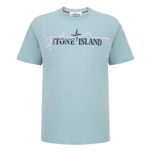 Футболка мужская Big Logo Stone Island Blue 76152NS80.V0044