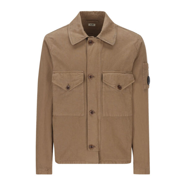 Куртка-рубашка мужская CP COMPANY (339/коричневый) 14CMOS247A-006354G
