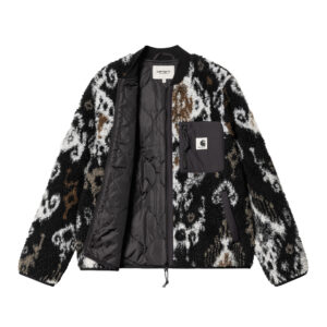 Куртка флисовая женская CARHARTT WIP  (BARU JACQUARD / BLACK / BLACK) I025151