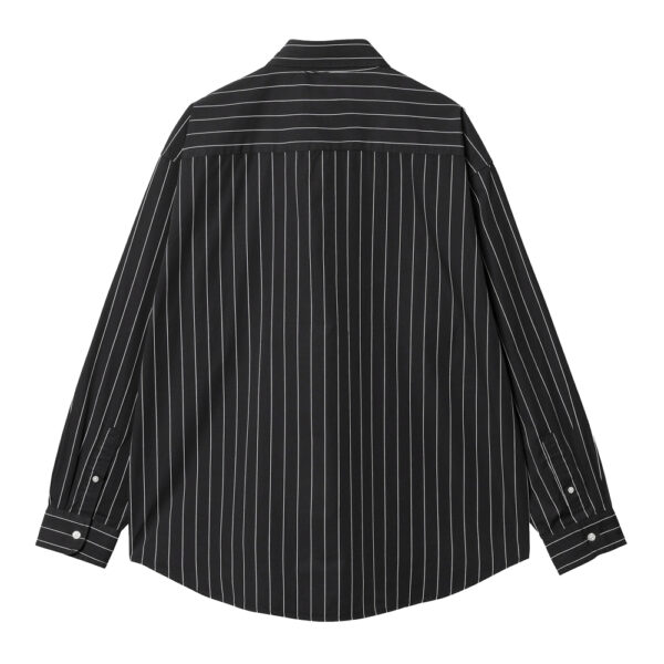 Рубашка дл. рукав мужской Carhartt WIP (ORLEAN STRIPE, BLACK / WHITE) I032902