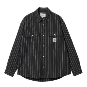 Рубашка дл. рукав мужской Carhartt WIP (ORLEAN STRIPE, BLACK / WHITE) I032902