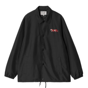 Куртка коуч Carhartt WIP (BLACK / SAMBA / WHITE) I032974